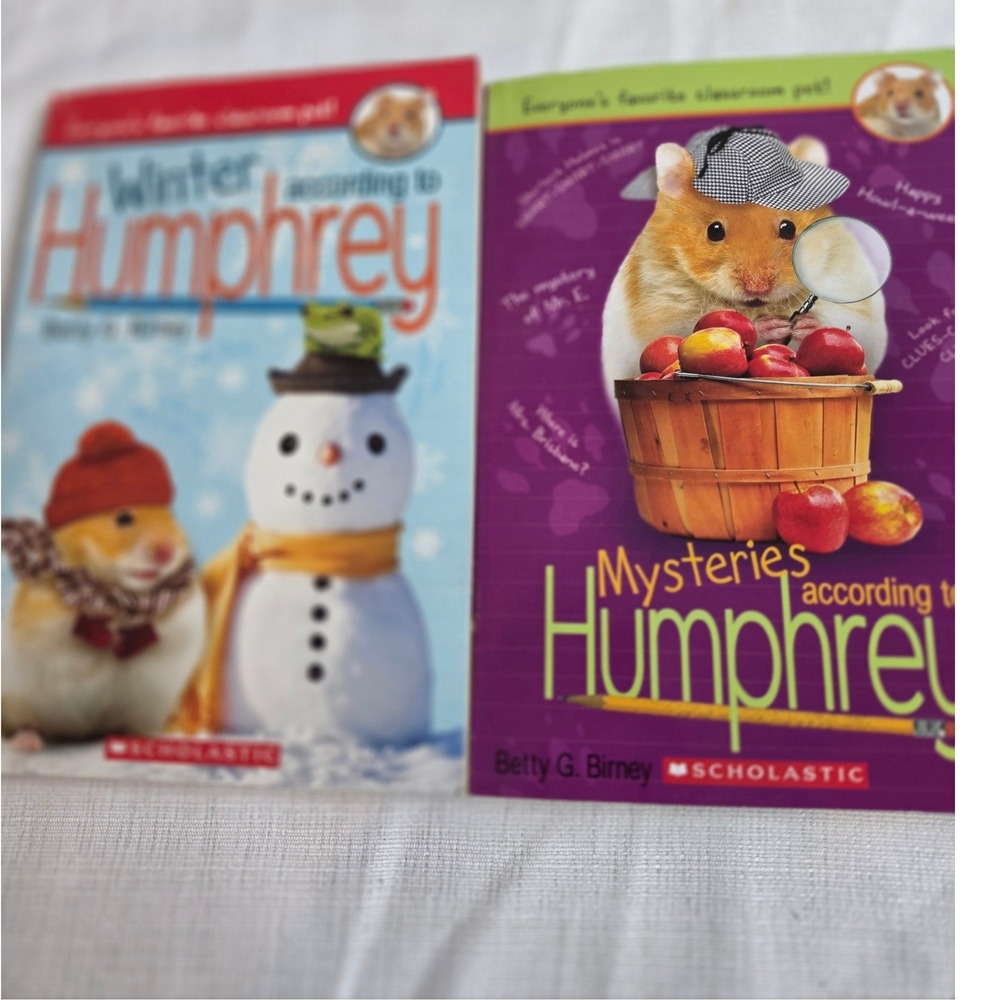 Humphrey Hamster Book Lot Winter & Mysteries According to Humphrey Scholastic